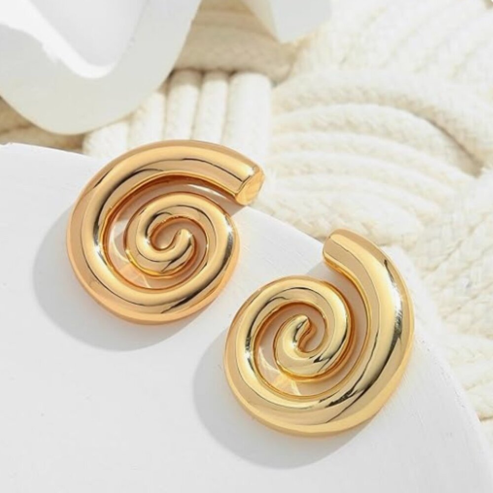 Golden Seashells  Earrings